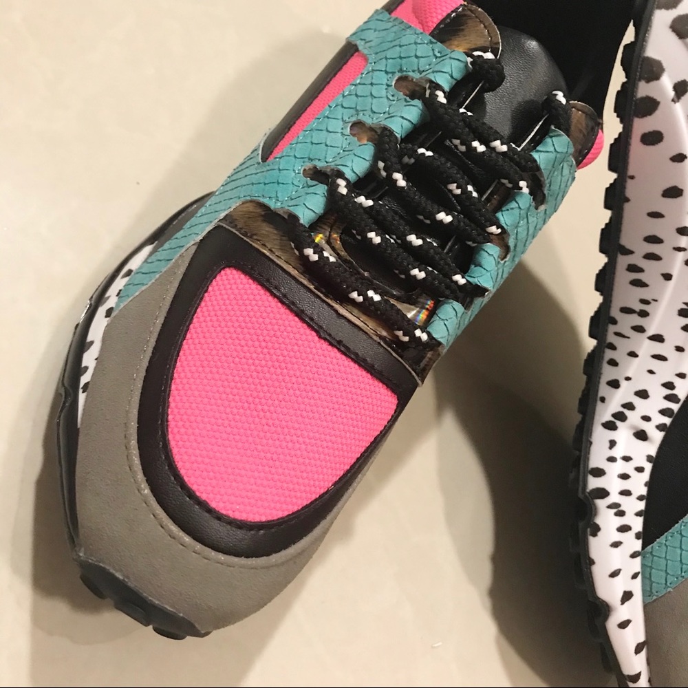 Steve Maddens Cliff Bright Multicolored Sneakers - Picture 3 of 9